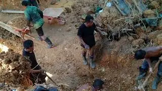 pengolahan material emas sistem rendaman||tambang emas kalimantan