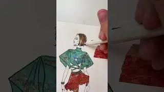 fashion sketchbook / Random outfit asmr #10