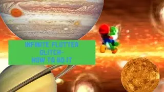 How to do the infinite flutter glitch in super Mario galaxy 2!
