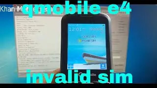 qmobile e4 invalid sim solution