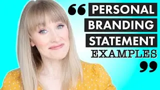 PERSONAL BRANDING STATEMENT EXAMPLES 📝| How to Nail Your Elevator Pitch 😎