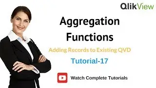 QlikView Aggregation Functions with Examples Update Records  Tutorial 17