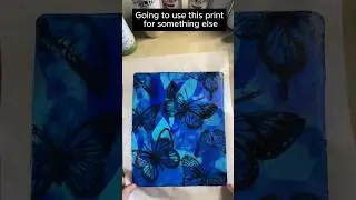 Gelli Print Butterfly Birds #gelliplateprinting #gelprinting #artandcraft #gelliprinting #art
