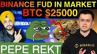 Binance FUD dumps Bitcoin | Why Binance Stopped BTC withdrawals | Pepe Coin Update | Sui Coin News