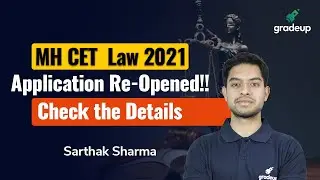 MH CET LAW 2021 Application Re-Opened!! MH-CET Law 2021 Latest Notification | Gradeup