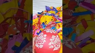 RED FLOWERS BALLOON #balloons #asmr #shorts