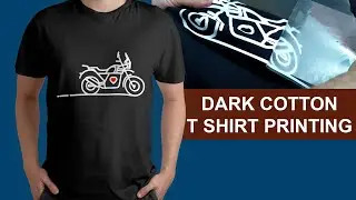 Black T Shirt Printing with Heat Transfer Vinyl and Heat Transfer Flock | Dark Fabric Printing