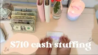$710 Cash Stuffing | 31 Year Old Mom Salary Income | #cashenvelopestuffing #cashbudgeting