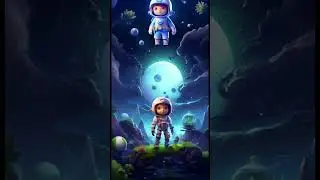 AI Artistry: Astronaut from Alien Planet into Space