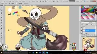 Ink!Sans SPEEDPAINT! (Undertale AU) Protector of Imagination and Alternate Universes!