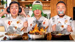 COOKING WITHOUT SEEING, SPEAKING, OR HEARING *100% impossible* - Yair17 and friends