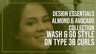 Design Essentials Almond & Avocado Collection   Wash & Go Style on Type 3 B