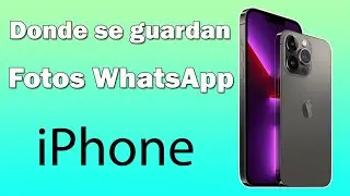 En iPhone donde se guardan las fotos de WhatsApp