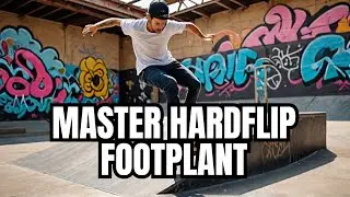 How to Do a High-Speed Hardflip Footplant Skateboarding Trick