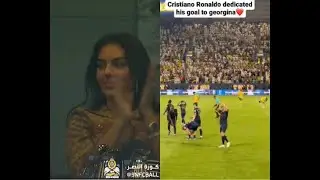 Cristiano Ronaldo dedicated his goal to Georgina🫶🏼