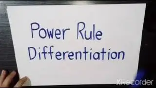 Power Rule Differentiation