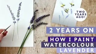 How I Paint Watercolour Lavender