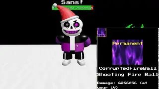 Corrupted Santsa Fight Showcase! [Undertale Mania Of Heroes] [Roblox]