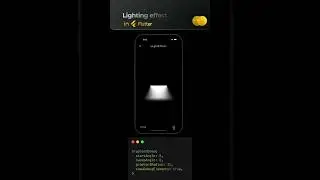 Lighting effect with gradient on flutter!