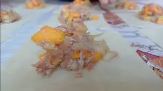 МАНТЫ С ОВОЩАМИ И МЯСНЫМ ФАРШЕМ #рецепты