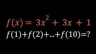 Evaluating A Function | f(x)=3x²+3x+1