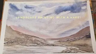 How to #paint using a hake brush in #watercolors!