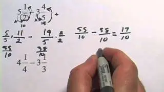 Fractions with Different Denominators: Adding, Subtracting, Multiplying, Dividing