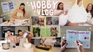 cosy hobby vlog 📖✨🎨 book journal, crochet, scrapbooking, packages + starting new hobbies!
