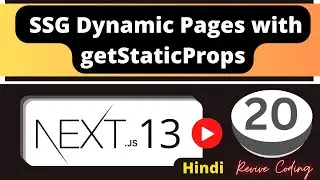 Next.js Tutorial #20 - SSG Dynamic Pages with getStaticProps | Hindi