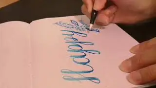 Calligraphy special effects with blending, outline and highlight