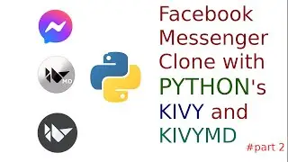 Clone Facebook messenger with python's kivy, kivymd and akivymd || part 2 || || frontend ||