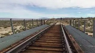 Rail kart on the impossible rail road.