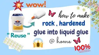 How to “ Reuse “ old rock or hardened glue into liquid glue | very easy !!!