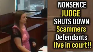 Scammers Defendant's Mocks the Court Judge Shuts down in courtroom!!