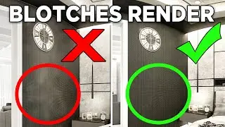 How to Remove Light Blotches / Splotches Render _ Sketchup Vray Tutorial