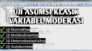 UJI ASUMSI KLASIK VARIABEL MODERASI DENGAN SPSS