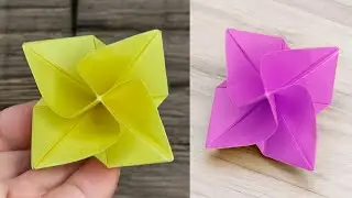How to Make a Paper Flower / DIY Paper Flower without glue