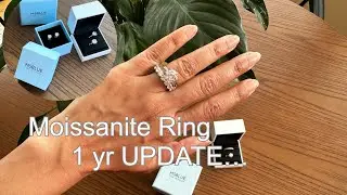MOISSANITE RING Update | COMPARE with New Ring | MSBLUE |