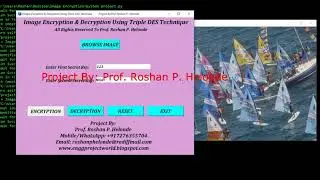 Image Encryption Decryption Using Triple DES Technique Python Source Code || Image Encryption Code