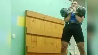 Гиревой спорт. Толчок 28+28 кг - 5 минут (2 подход) - 58 раз