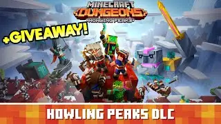 Minecraft Dungeons Howling Peaks DLC Giveaway & Walkthrough!!!