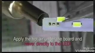 SMD LED dsoldering and soldering process