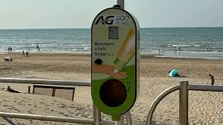 MIDDELKERKE- BEACH,PLAYAS de BÉLGICA en BICICLETA.