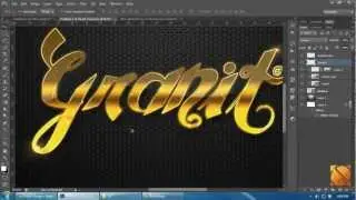 Tutorial Photoshop CS6 [HD]: How to make Pattern and Gold Text Style