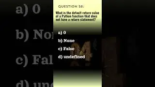 Python Qn. 58 | Python Questions and Answers | Tech NS Arena #programmingquiz