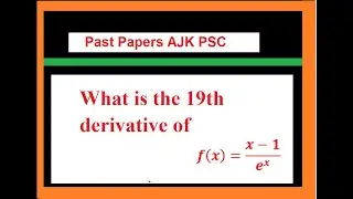 What is the 19th derivative of f(x)=(x-1)/e^x