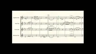 Summer Holiday for Saxophone quartet.