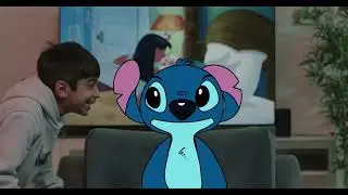 2D animation with live action | stich character animation
