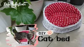 DIY cat bed l Kasur kucing dari barang bekas | membuat kasur kucing murah
