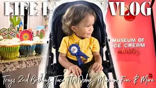 Vlog 🤍 Happy 2nd Birthday Baby Boy, Taco TWOsday, Museum Of Ice Cream, Mom Chats & More